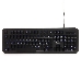 Клавиатура с подстветкой Gembird KB-200L, USB, черный, 104 клавиши, подсветка белая, кабель 1.45м, фото 1