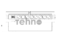 Монтажное оборудование Hyperline SHT19-8SH-S-IEC Блок роз. 19