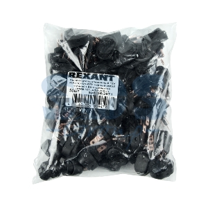 Выключатель клавишный 12V 20А (3с) ON-OFF черный ОВАЛ с синей LED подсветкой  REXANT