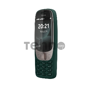 Мобильный телефон Nokia 6310 DS TA-1400 GREEN, 2.8, 1 Core, 16MB + 8MB (ROM/RAM), 0.3 Mpix, Micro SD, up to 32GB flash, 2 Sim, GSM/GPRS 900/1800, BT v5.0, Micro-USB, MP3 player, FM Radio, 1150mAh, 104,7g, 53x131,4x13,7