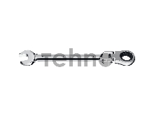 Комбинированный гаечный ключ ЗУБР трещоточный шарнирный 17 мм
