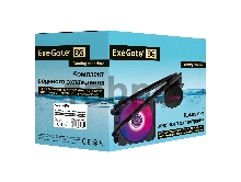 Комплект водяного охлаждения ExeGate EX293456RUS BlackWater-120.PWM.ARGB (3 PIN 5V ADDRESSABLE RGB подсветка, LGA2066/2011/1366/1150/1151/1155/1156/1200/1700/AM4/FM1/FM2/FM2+/AM2/AM2+/AM3/AM3+, TDP 150W, Fan 120mm, PWM, 800-2000RPM, Hydro bearing, 4pin, 11-27db, с термопастой, на винтах, черный, Color Box)