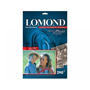 Бумага Lomond 1108200 A4/290г/м2/20л./белый сатин для струйной печати