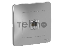 С/У РОЗЕТКА компьютерная RJ45, кат.5E, АЛЮМИНИЙ