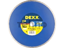 Диск алмазный отрезной DEXX CLEAN AQUA CUT 230 мм сплошной по керамограниту, мрамору, плитке
