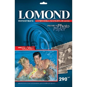 Бумага Lomond 1108100 A4/290г/м2/20л./белый высокоглянцевое для струйной печати