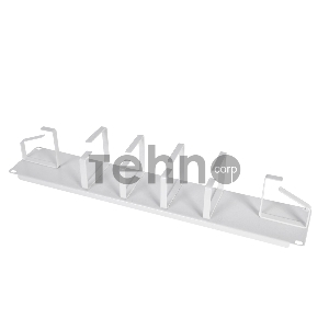 Кабельный органайзер Горизонтальный ЦМО ГКО-2-6 односторонний кольца 2U шир.:19