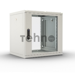 Шкаф настенный ЦМО ШРН-М-9.650 9U 600x650мм пер.дв.стекл съемные бок.пан. 50кг серый