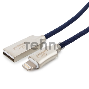 Кабель USB Cablexpert для Apple CC-P-APUSB02Bl-1M, MFI, AM/Lightning, серия Platinum, длина 1м, синий, блистер