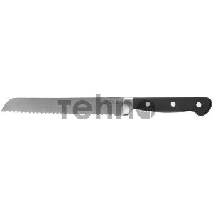 Нож LEGIONER FLAVIA хлебный, пластиковая рукоятка, лезвие из молибденванадиевой стали, 200мм