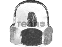 Гайка DIN 1587 колпачковая, M12, 5 кг, оцинкованная, ЗУБР