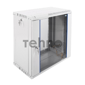Шкаф телеком. настенный разборный 12U (600х350) дверь стекло,цвет черный (ШРН-Э-12.350-9005) (1 коробка)
