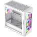 Компьютерный корпус mATX, без блока питания Gamemax Destroyer TGW mATX case, white, w/o psu, w/1xUSB3.0+2xUSB2.0, Combo Audio, w/3x12cm ARGB front fan (1xFN-12A-M6I-W, 2xFN-12A-S6I-W), w/1x12cm ARGB rear fan, фото 5