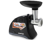 Мясорубка Centek CT-1609 BLACK, 1550Вт, реверс, 2 диска, стальной нож и узлы, красный