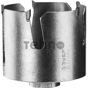 Коронка твердосплавная ЗУБР 29514-80  ПРОФИ ПРОУНИВЕРСАЛ бетон кирпич керам d80мм