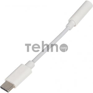 Переходник Buro BHP TPC-JCK USB Type-C (m) Jack 3.5mm (f) белый