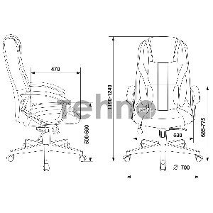 Кресло игровое Zombie 9 черный/синий искусст.кожа/ткань крестовина пластик