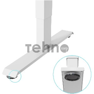 Стол Cactus CS-ED-WWT столешница МДФ белый каркас белый