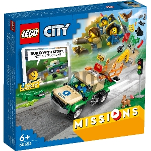Конструктор Lego City Missions Wild Animal Rescue Missions пластик (60353)