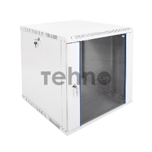 Шкаф телеком. настенный разборный 12U (600х650) дверь стекло,цвет черный (ШРН-Э-12.650-9005) (1коробка)
