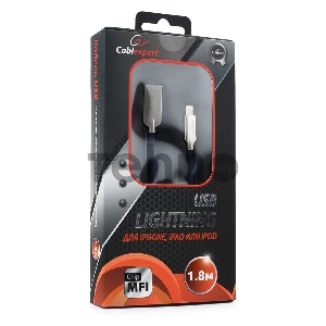 Кабель USB Cablexpert для Apple CC-P-APUSB02Bl-1.8M, MFI, AM/Lightning, серия Platinum, длина 1.8м, синий, блистер Кабель USB Cablexpert для Apple CC-P-APUSB02Bl-1.8M, MFI, AM/Lightning, серия Platinum, длина 1.8м, синий, блистер