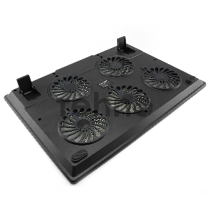 Подставка для ноутбука Crown CMLC-1105 black (15,6”, 5 кулеров, подсветка, регулировка скорости вращения)