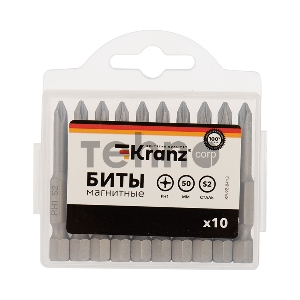 Бита PH1х50 мм для шуруповерта (упак. 10 шт.) Kranz
