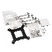 Комплект водяного охлаждения ExeGate EX293455RUS BlackWater-120V2.PWM.RGB (RGB подсветка, LGA2066/2011/1366/1150/1151/1155/1156/1200/1700/AM4/FM1/FM2/FM2+/AM2/AM2+/AM3/AM3+, TDP 150W, Fan 120mm, PWM, 800-2000RPM, Hydro bearing, 4pin, 11-27db, с термопастой, на винтах, черный, Color Box), фото 8