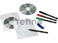 Конверт HAMA Конверты для CD/DVD бумажные с прозрачным окошком 100шт (белый) H-62672/H-49995/H-51174
