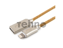 Кабель USB Cablexpert для Apple CC-P-APUSB02Gd-1M, MFI, AM/Lightning, серия Platinum, длина 1м, золотой, блистер