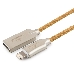 Кабель USB Cablexpert для Apple CC-P-APUSB02Gd-1M, MFI, AM/Lightning, серия Platinum, длина 1м, золотой, блистер, фото 1