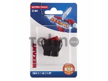 Выключатель клавишный 250V 16А (4с) ON-OFF красный  с подсветкой (RWB-502, SC-767, IRS-201-1)  REXANT (в упак. 1шт.)