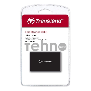 Считыватель карты памяти Transcend USB 3.0 Transcend All-in-1 Multi Card Reader, Black