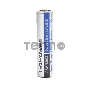 Батарейка GoPower LR03 AAA BL2 Alkaline 1.5V (2/24/480) блистер (2 шт.)