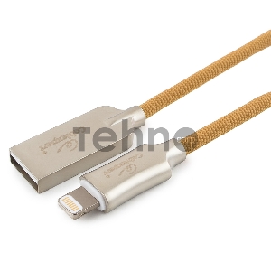 Кабель USB Cablexpert для Apple CC-P-APUSB02Gd-1.8M, MFI, AM/Lightning, серия Platinum, длина 1.8м, золотой, блистер