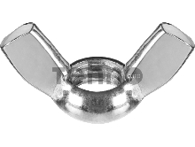 Гайка DIN 315 барашковая, M10, 5 кг, оцинкованная, ЗУБР