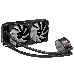 Комплект водяного охлаждения ExeGate EX293458RUS BlackWater-240.PWM.ARGB (3 PIN 5V ADDRESSABLE RGB подсветка, LGA2066/2011/1366/1150/1151/1155/1156/1200/1700/AM4/FM1/FM2/FM2+/AM2/AM2+/AM3/AM3+, TDP 220W, Fan 120mm, PWM, 800-2000RPM, Hydro bearing, 4pin, 11-27db, с термопастой, на винтах, черный, Color Box), фото 3