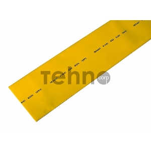 Термоусаживаемая трубка REXANT 50,0/25,0 мм, желтая, упаковка 10 шт. по 1 м