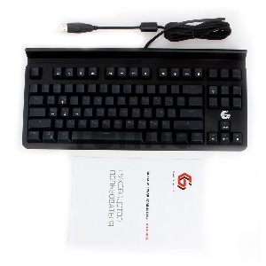 Клавиатура механ. Gembird KB-G520L USB, чёрн, 87 кл., Rainbow, 10 реж., 1,8м, подставка д/планшета