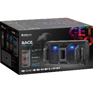 Портативная акустика Defender Rage 50Вт, Light/BT/FM/USB/LED/TWS   65109