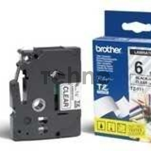 Наклейка ламинированная TZ-E111 (6 мм черн/прозр, аналог TZ-111)