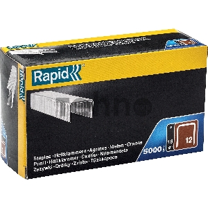 Скобы RAPID 16 мм тонкие широкие тип 80 (12 / ВеА 80 / Prebena A / Senco AT)2, 5000 шт