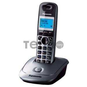 Телефон Panasonic KX-TG2511RUM (металик) {АОН, Caller ID,спикерфон на трубке,переход в Эко режим одним нажатием}