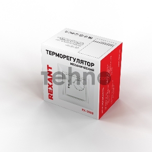 Терморегулятор механический RX-308B белый  REXANT (совместим с Legrand серии Valena)