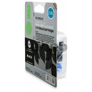 Картридж струйный Cactus CS-C9351C черный для №21XL HP DeskJet 3920/3940/D1360/D1460/D1470/D1560 (20