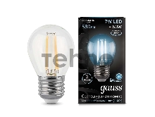 Светодиодная лампа GAUSS 105802207 LED Filament Шар E27 7W 580lm 4100K 1/10/50