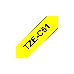 Наклейка ламинированная TZ-EC51 (24 мм черн/желтая флюоресцентная лента), фото 1
