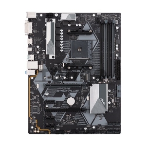 Материнская плата ASUS PRIME B450-PLUS, ATX B450, 4*DDR4, DVI+HDMI, CrossFireX, SATA3 + RAID, Audio, Gb LAN, USB 3.1*7, USB 2.0*6, COM*1 header (w/o cable)