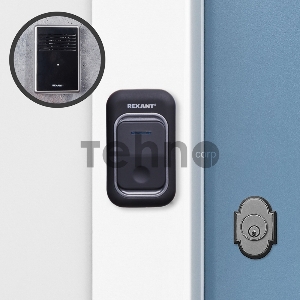 Звонок беспроводной c цифровым кодированием, влагозащищенной кнопкой IP44 и регулировкой громкости RX-30 REXANT