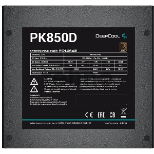 Блок питания Deepcool ATX 850W PK850D 80+ bronze 24+2x(4+4) pin APFC 120mm fan 6xSATA RTL